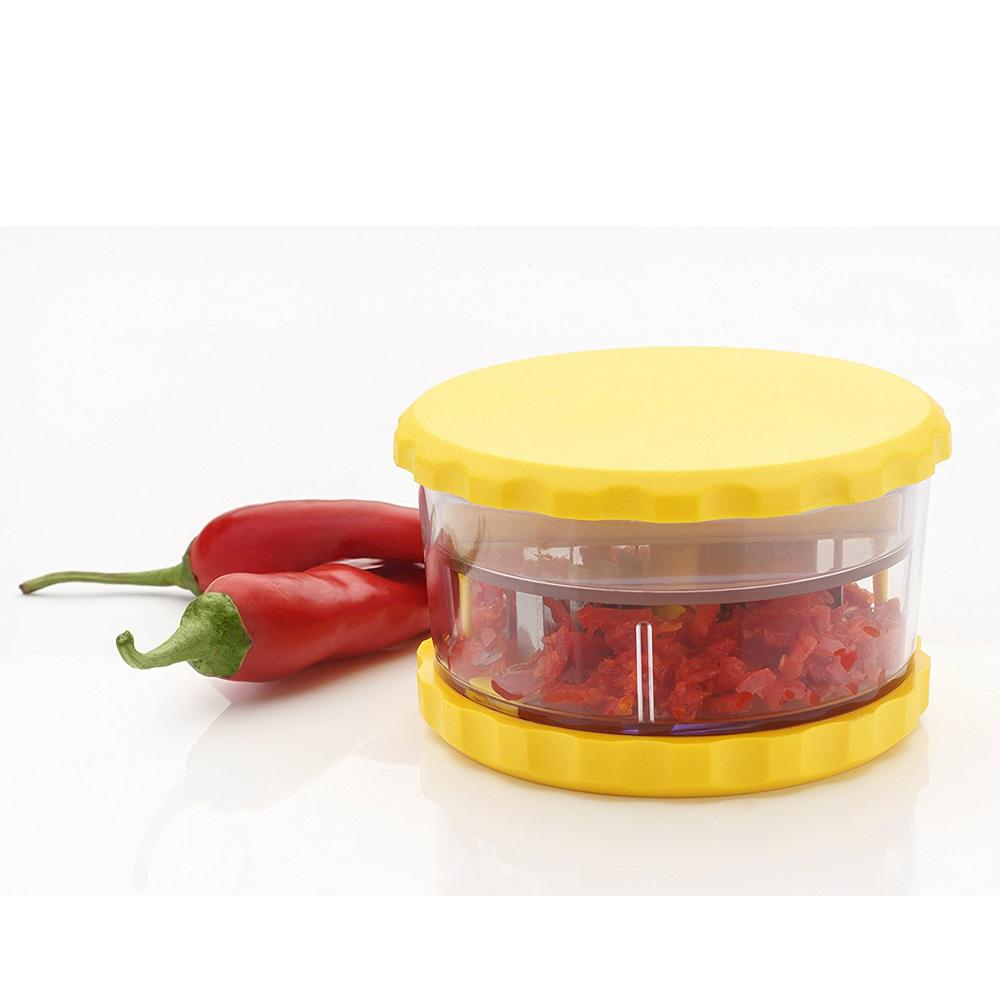 Wukusy 134 Multi Crusher Grinder kitchen tool with stainless steel blades for chopping and grinding ingredients.