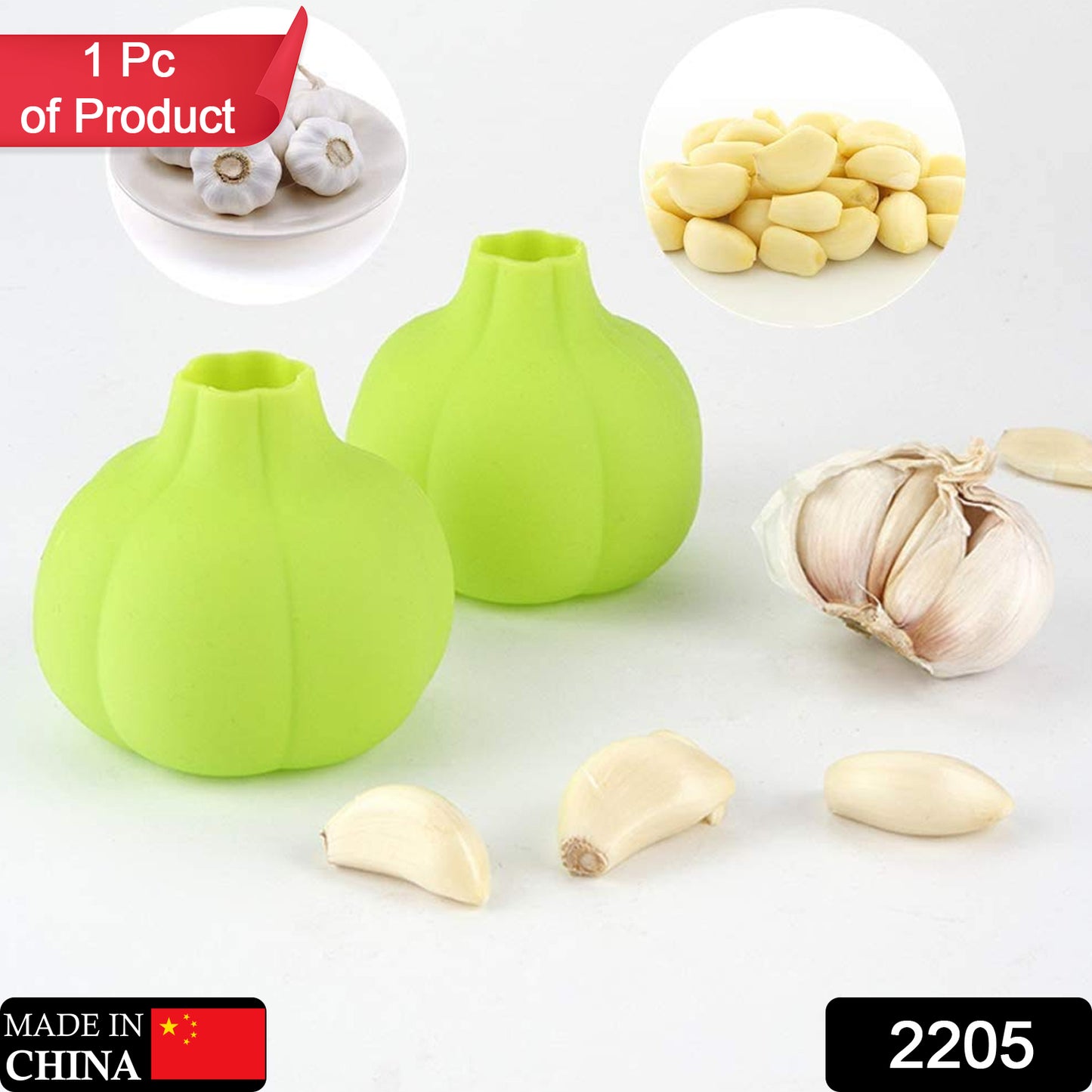 Wukusy silicone ginger garlic manual peeler kitchen tool with orange textured surface for easy peeling of ginger and garlic.