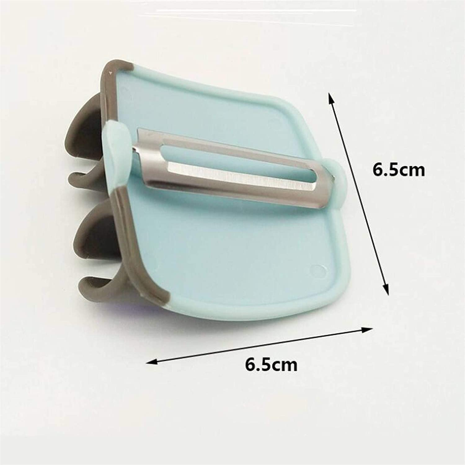 Wukusy hand palm vegetable peeler with rubber finger grip, ideal for peeling potatoes, cucumbers, and other fruits and vegetables.
