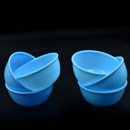 Wukusy small plastic bowl set, microwave safe and unbreakable, includes six colorful kitchen tool bowls for versatile use.