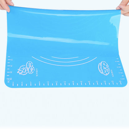 Wukusy silicone baking rolling mat for fondant and chapati, non-stick kitchen tool, flexible and heat-resistant baking sheet.