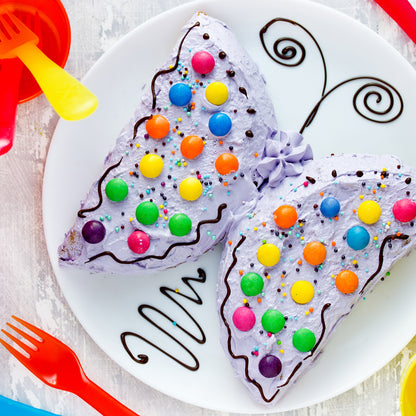 Set of four Wukusy butterfly-shaped silicone cake cup liners for muffins, cupcakes, soap, and baking, oven and microwave safe.