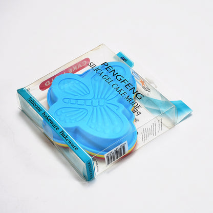 Wukusy butterfly-shaped silicone cake cup liners for muffins, cupcakes, soap, and jelly, microwave and oven safe, pack of 4.