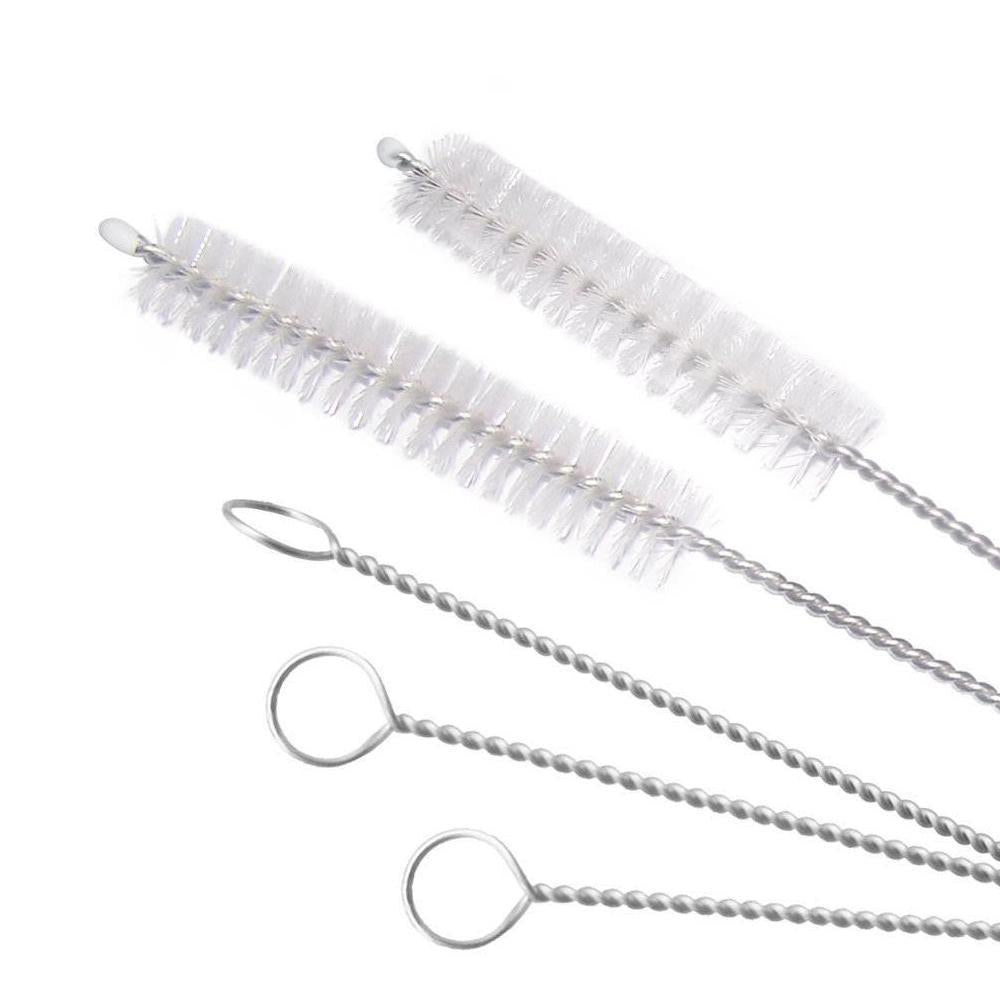 Wukusy stainless steel straw cleaning brush for 23mm drinking pipes, kitchen tool for thorough cleaning of straws and drinking tubes