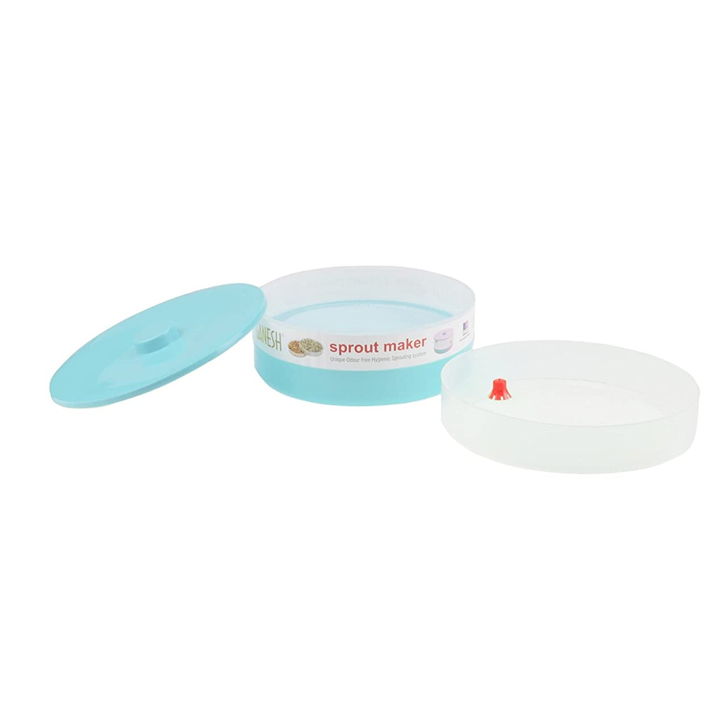 Wukusy Ganesh Sprout Maker bean bowl for sprouting, 1800ml kitchen tool with a vibrant design and functional shape.