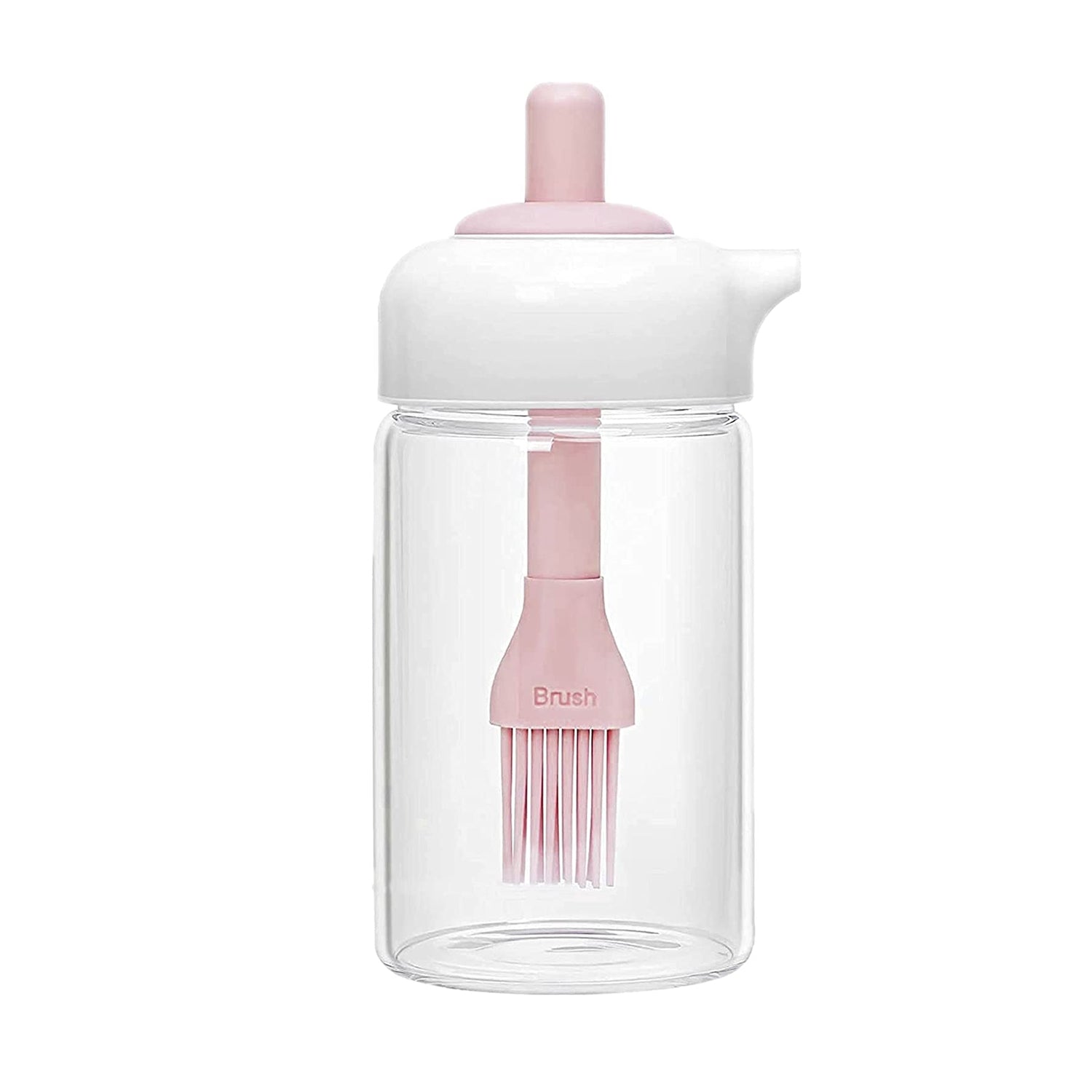Wukusy oil dispenser with silicone oil brush, 250 ml kitchen tool for easy oil application and cooking.
