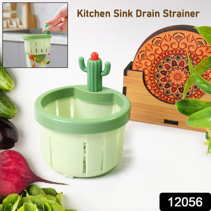 Wukusy plastic kitchen sink drain strainer, 1-piece, designed to catch debris and prevent clogs in the kitchen sink.