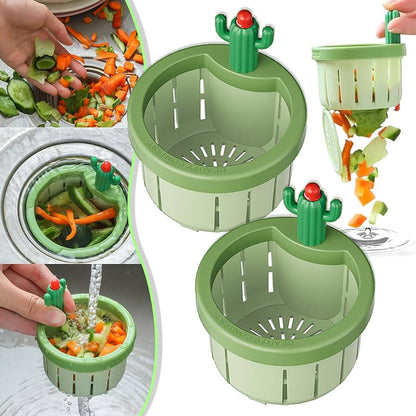 Wukusy plastic kitchen sink drain strainer, a durable kitchen tool designed to catch debris and prevent clogs in the sink.