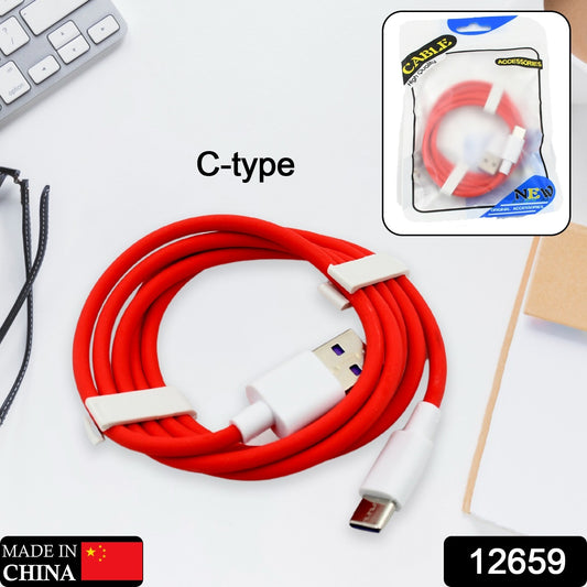 Wukusy Type C USB data and charging cable for mobile devices, designed for fast charging and data transfer.