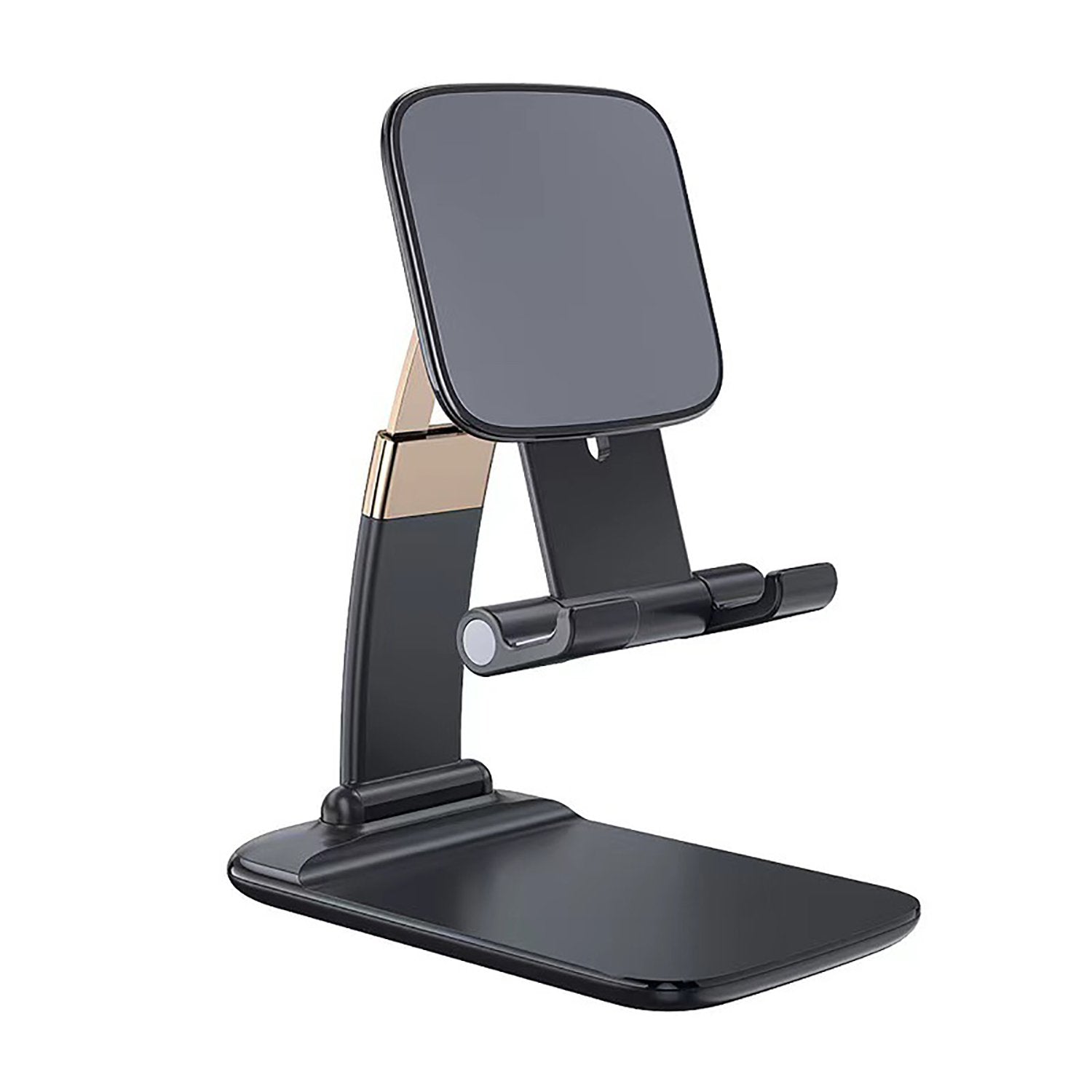 Wukusy foldable universal phone holder for desk, adjustable mobile stand for hands-free viewing on a table.
