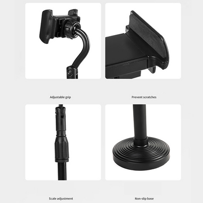 Wukusy adjustable mobile stand for table, height-adjustable desktop phone holder, versatile mobile accessories for hands-free use
