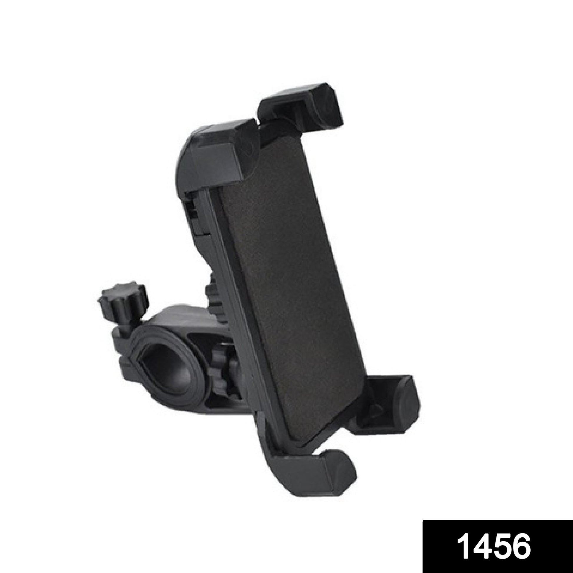 Wukusy bike phone mount with anti-shake cradle, stable clamp, and 360-degree rotation for secure mobile device attachment.