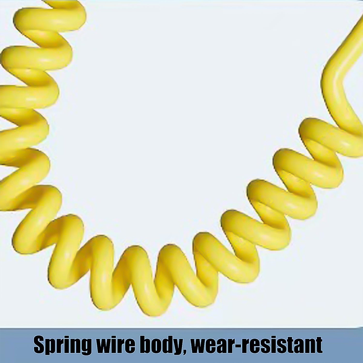Wukusy 4-in-1 spring fast charging cable for mobile devices, 1.5 meters long, versatile mobile accessories for quick charging.