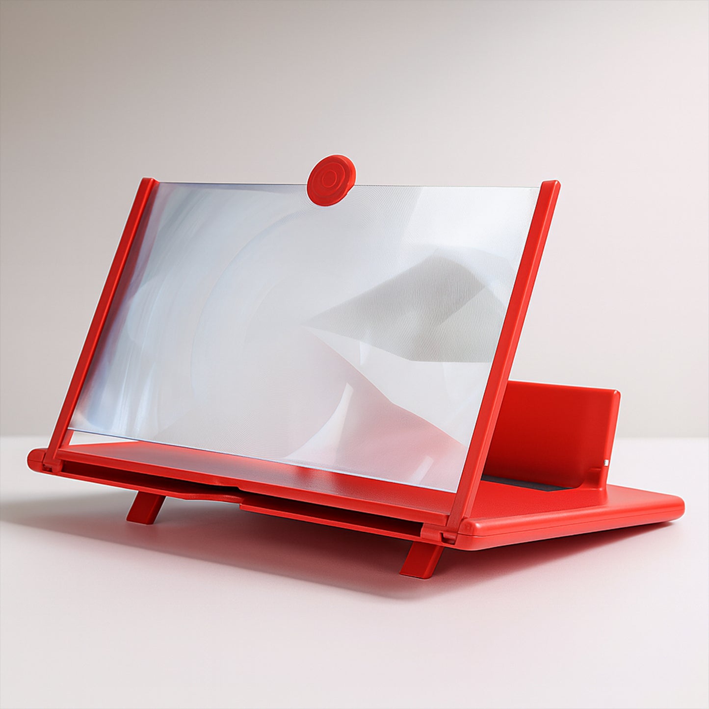 Wukusy 8.5-inch 5D HD mobile phone screen magnifier amplifier displaying a clear, enlarged phone screen for better viewing.