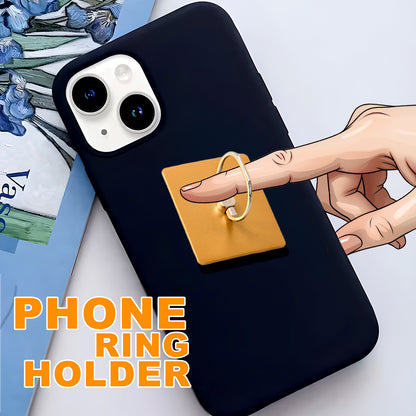 Wukusy mobile phone finger stand with 360-degree rotation, kickstand, and hand grip for secure hold on a smartphone.