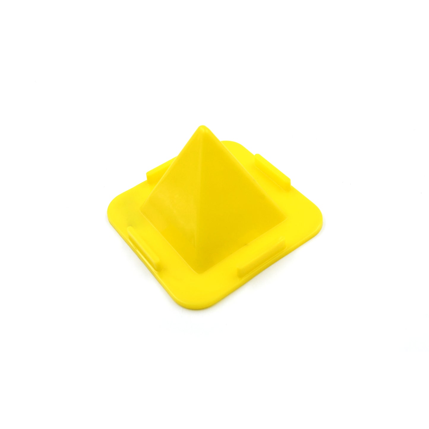 Wukusy pyramid-shaped mobile holder stand for desks, car dashboards, and vents, designed for Virgin Mobile accessories.