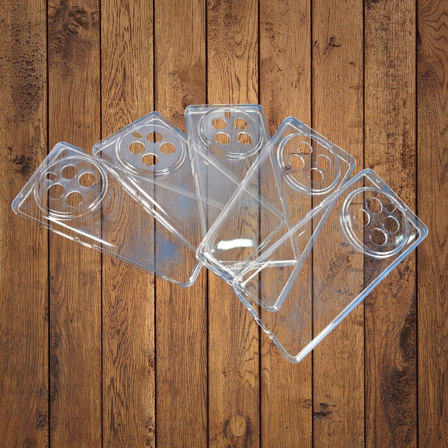 Clear TPU soft case for OnePlus smartphone, flexible and protective mobile accessory by Wukusy.