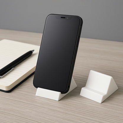 Wukusy compact plastic mobile phone holder stand in mix colors, 2-piece set, versatile mobile accessories for hands-free use.