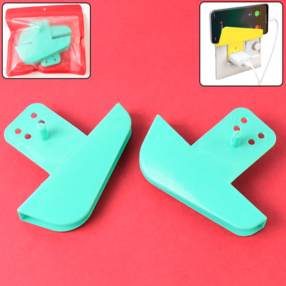 Wukusy plastic mobile phone charging stand holder set with two mix color holders for secure support of smartphones.