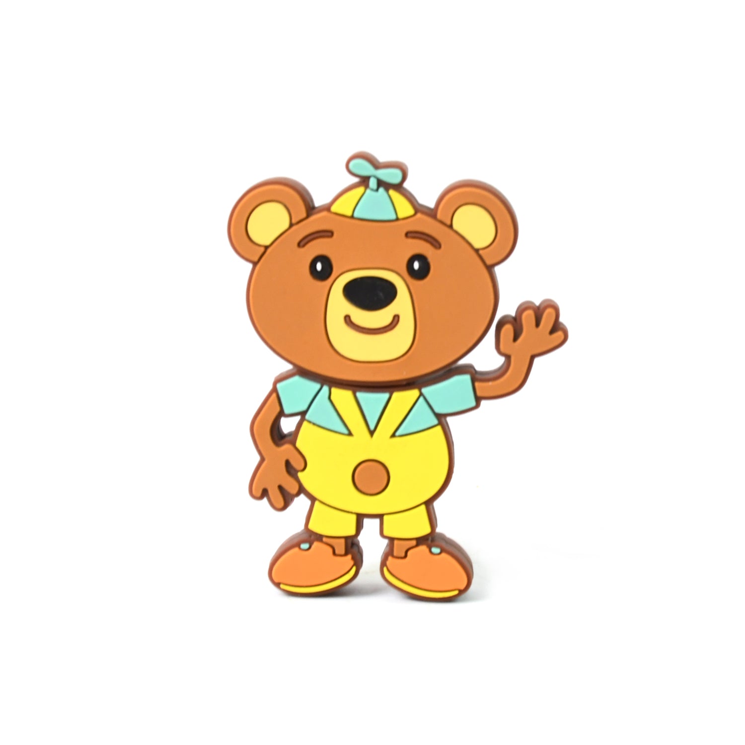Wukusy portable cartoon-shaped silicone USB pen drive with 15GB storage and baby rhymes song, ideal mobile accessory.