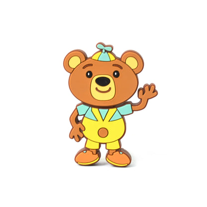 Wukusy portable cartoon-shaped silicone USB pen drive with 15GB storage and baby rhymes song, ideal mobile accessory.