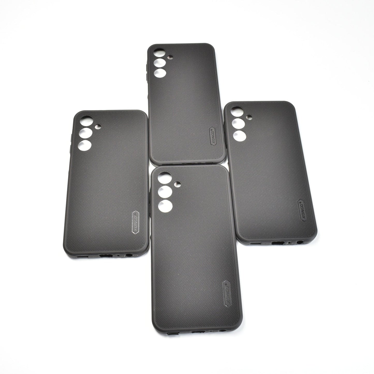 Wukusy mobile accessories for Realme 12 smartphone, featuring protective case and charging cables, on a neutral background.