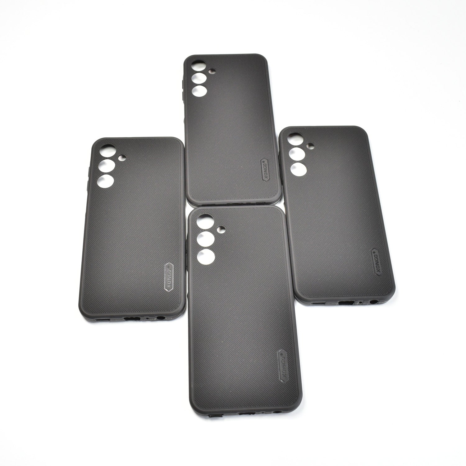 Wukusy mobile accessories for Realme 12 smartphone, featuring protective case and charging cables, on a neutral background.