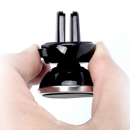 Wukusy universal magnetic car mobile holder attached to dashboard holding a smartphone securely.