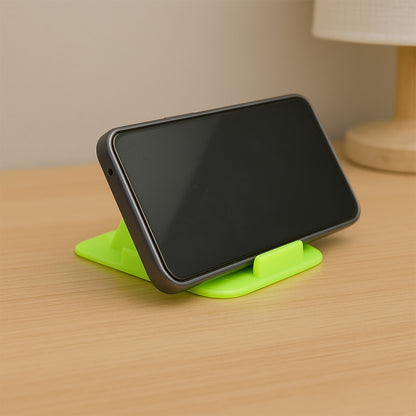 Wukusy Virgin Mobile accessories universal portable pyramid-shaped desktop stand for holding mobile devices securely.