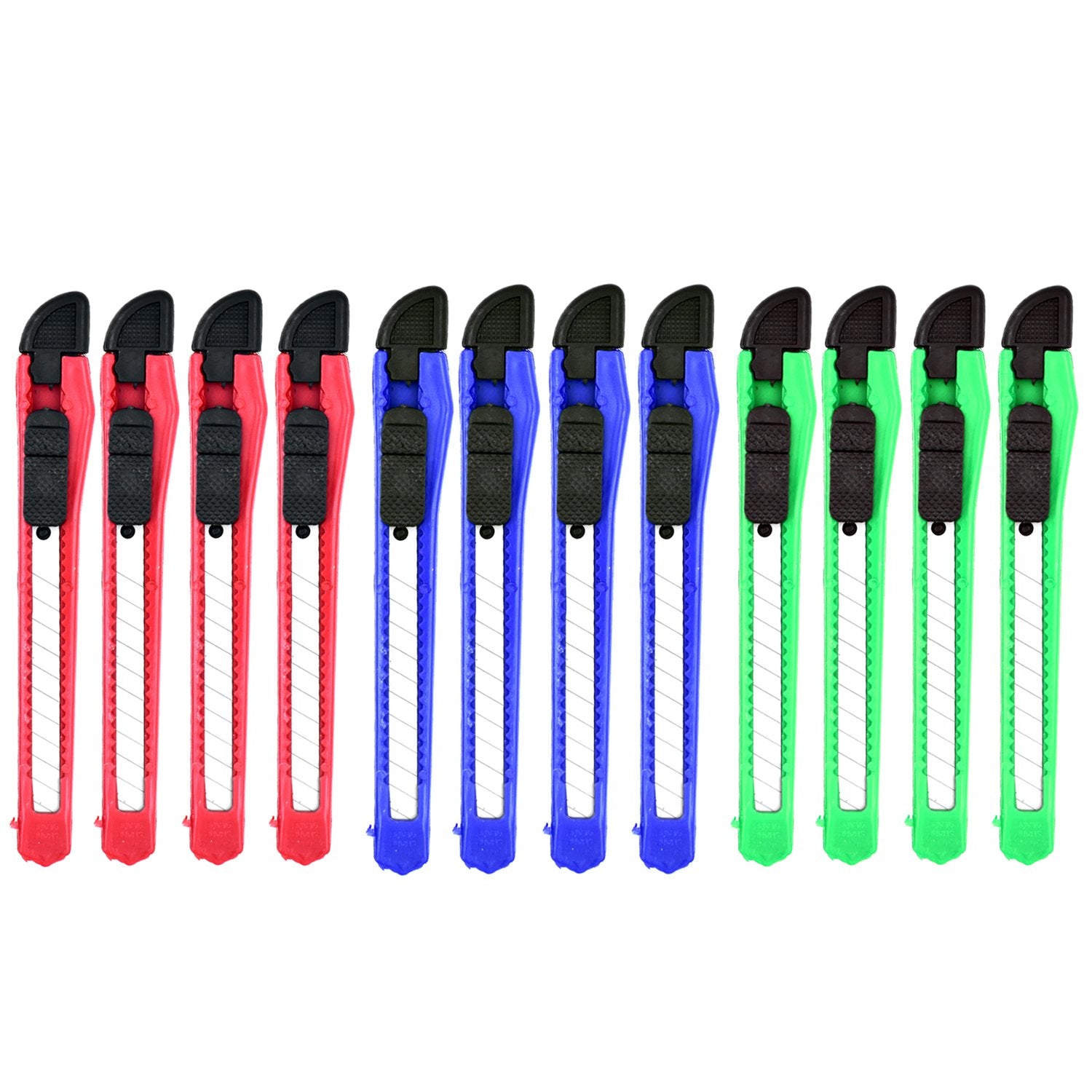 Wukusy office paper cutter set with 12 standard-quality knives, ideal for precise paper trimming and stationary use.