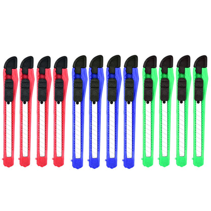 Wukusy office paper cutter set with 12 standard-quality knives, ideal for precise paper trimming and stationary use.