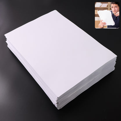 Wukusy A4 size copier paper, 70 GSM, high bright white, 500 sheets, ideal for office printing and copying tasks.