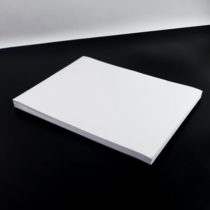 A4 size self-adhesive printable label sheets from Wukusy, showing 100 sheets of office label sheets with printed labels.