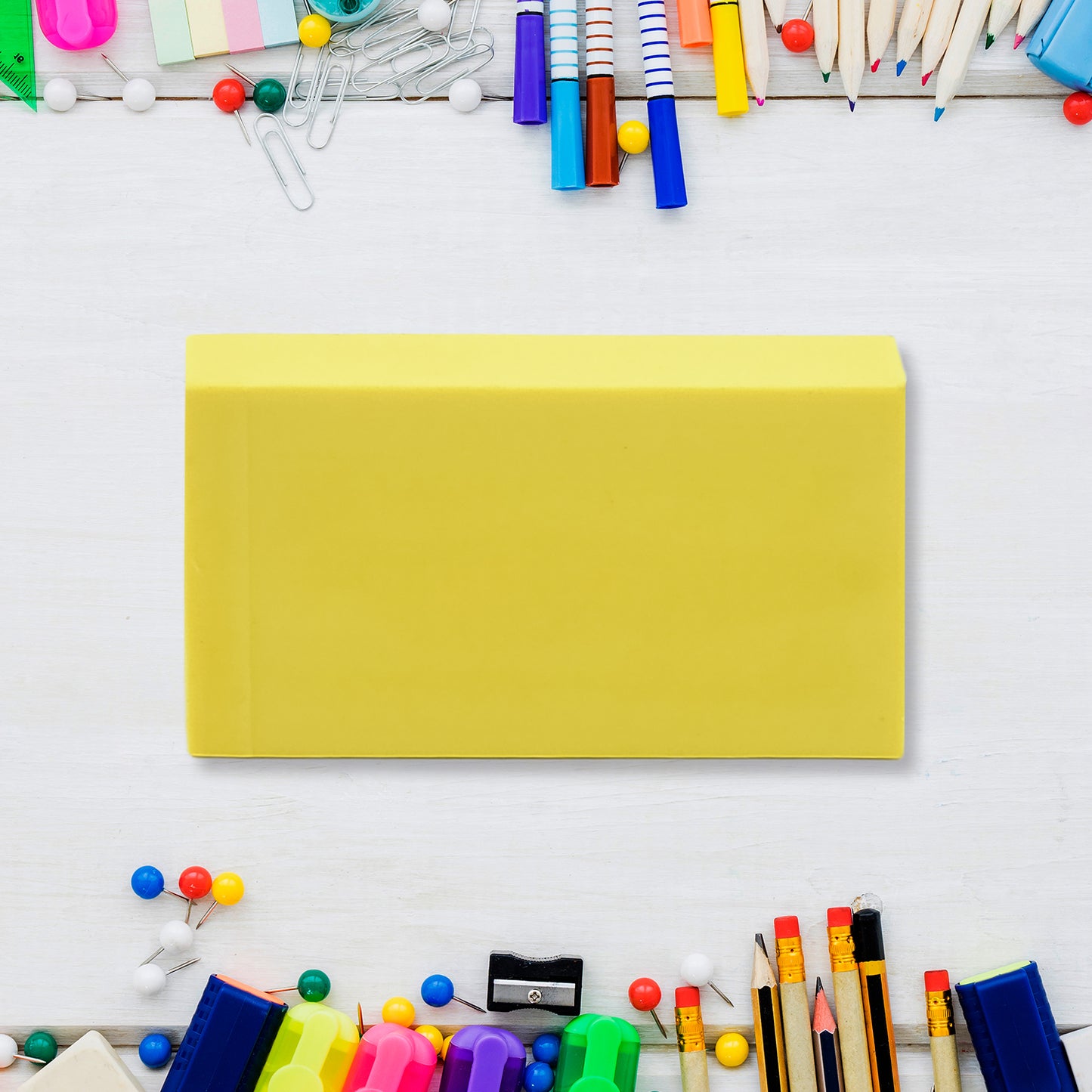 Wukusy fancy stylish eraser with mixed design for office use, featuring vibrant colors and unique patterns on a white background.