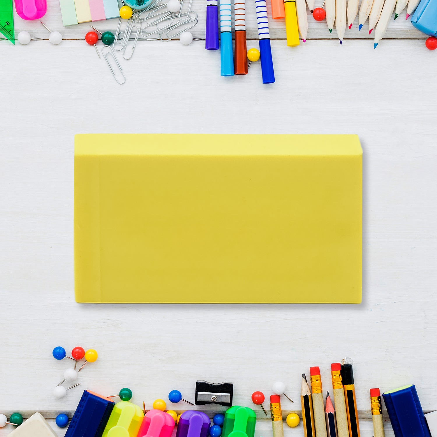Wukusy fancy stylish eraser with mixed design for office use, featuring vibrant colors and unique patterns on a white background.