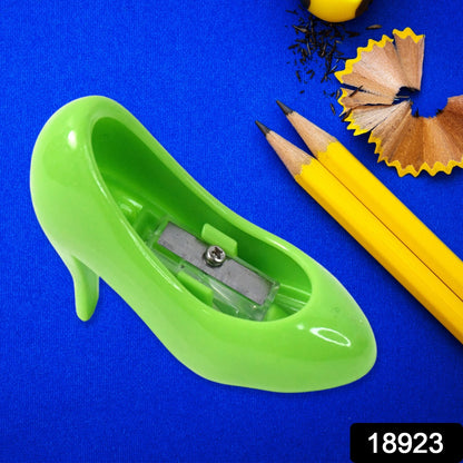 Wukusy high heels shape pencil sharpener in mixed colors, designed for office use with a stylish high heel design.