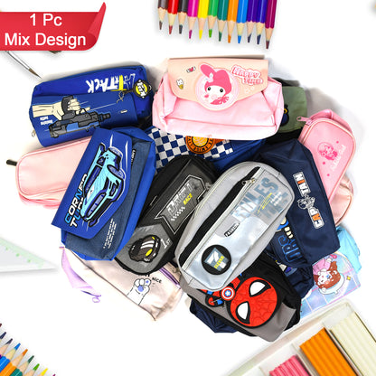 Wukusy office mix design pouch, stylish and versatile storage bag for organizing stationery or small items.