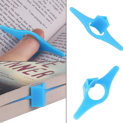 Wukusy multi-function plastic thumb book support holder for office, holding pages open with a durable, ergonomic design.