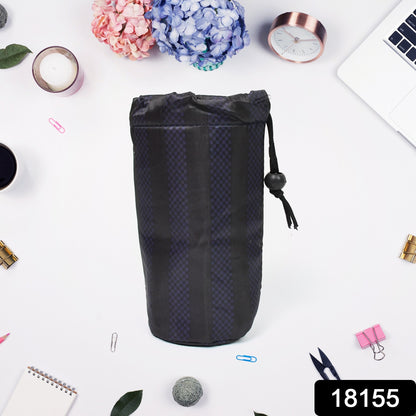 Wukusy reusable washable rope pouch for pens, pencils, and stationery, ideal for travel and office use.