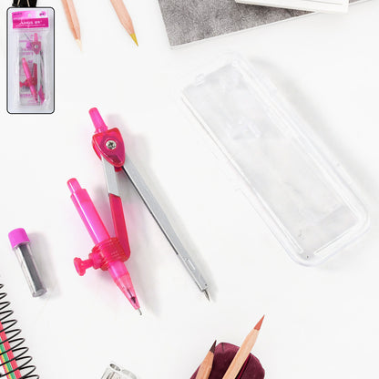 Wukusy 4-in-1 student geometry compass set with multiple tools for precise drawing and measuring in office or classroom use