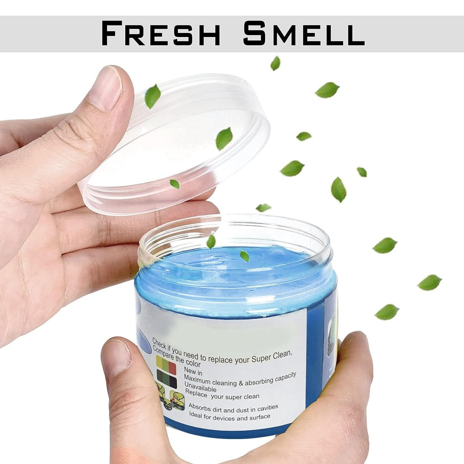Wukusy Super Clean Magic Gel Cleaner for office surfaces, showing the gel applied to a workspace for easy stain removal.