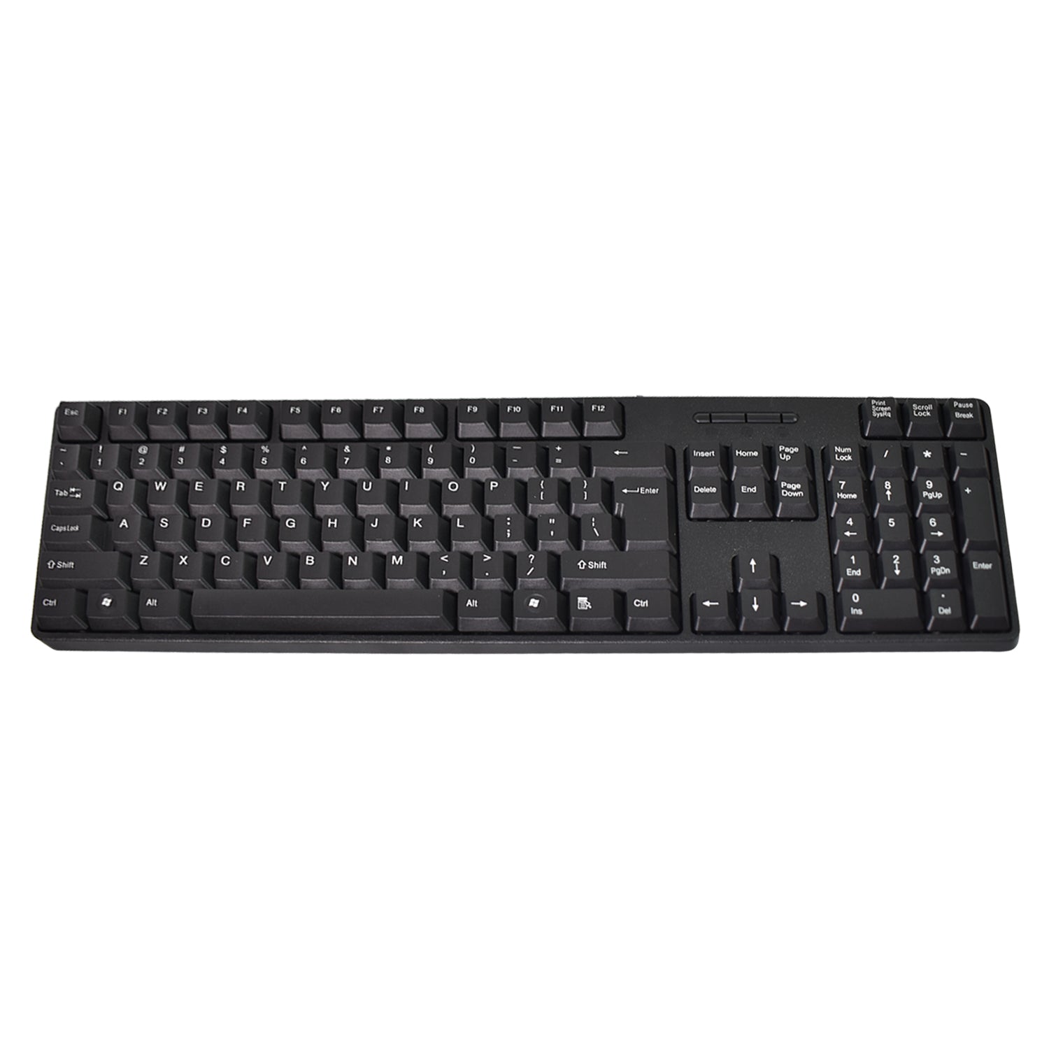 Wukusy wired USB keyboard with 107 keys and matching mouse in a 2-piece office keyboard and mouse set.