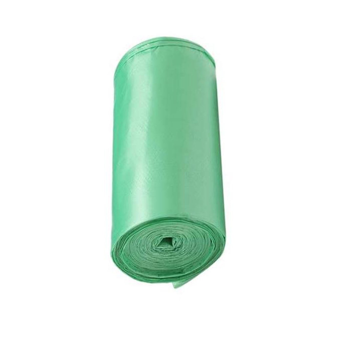 Wukusy biodegradable eco-friendly trash bag roll in green, 19x21 inches, made from sustainable materials for eco-conscious waste disposal.