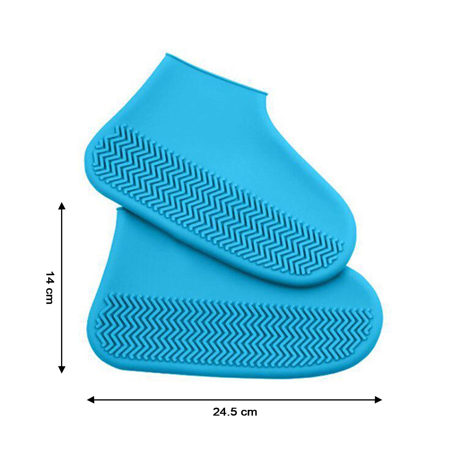 Wukusy non-slip silicone rain boot shoe cover, waterproof, reusable, anti-skid foldable footwear protection for wet weather.