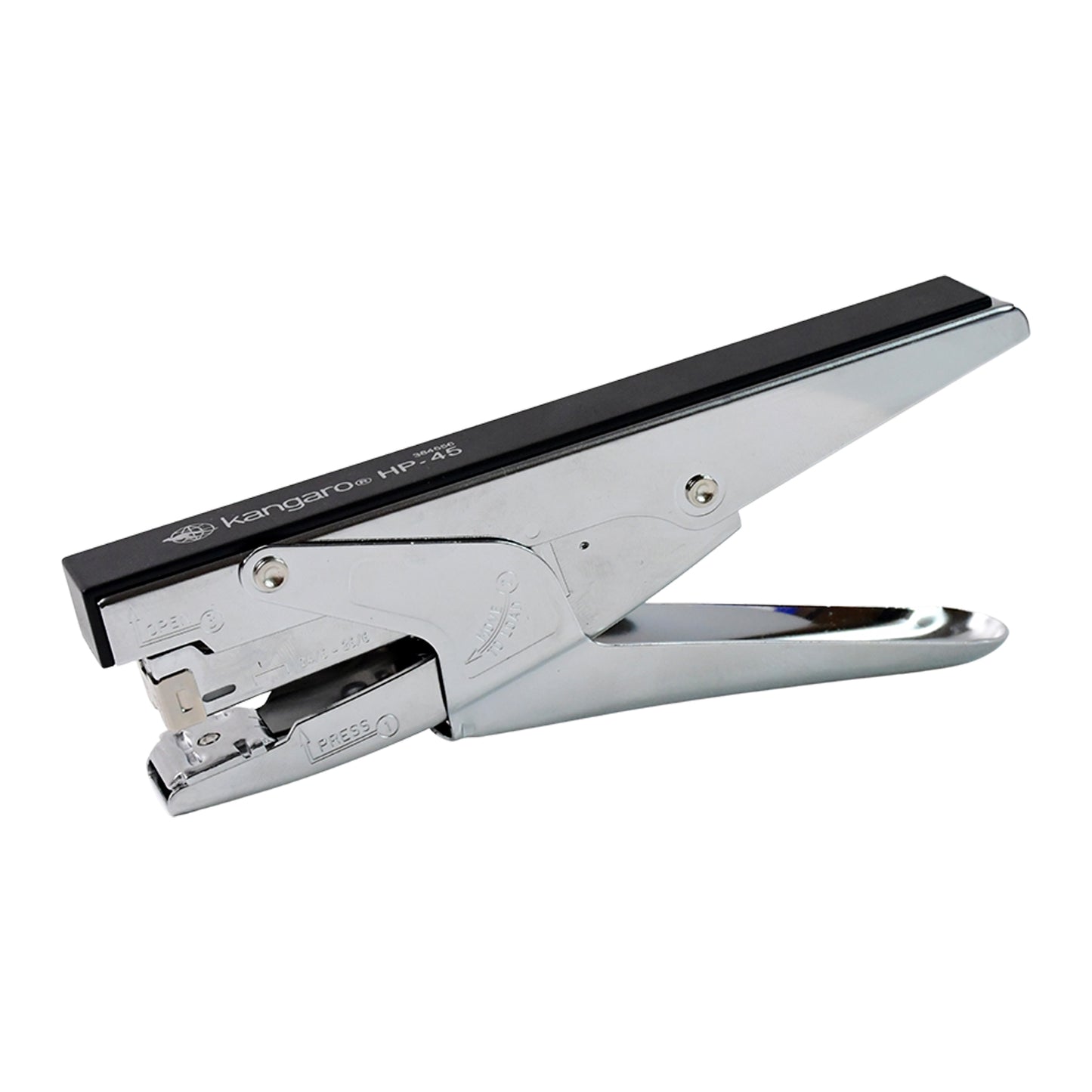 Wukusy Kangaro HP-45 heavy-duty plier stapler with metal body, ideal for high-volume stapling tasks, shown in close-up.