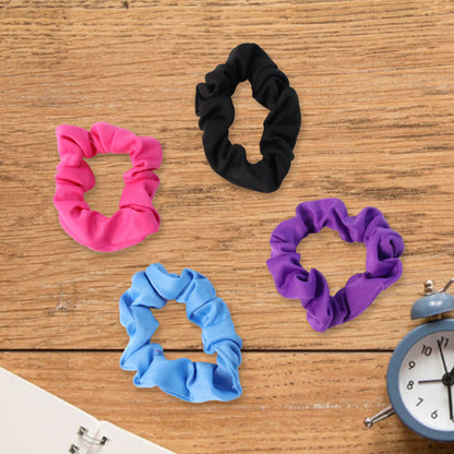 Set of soft elastic hair scrunchies by Wukusy, versatile hair accessories in various colors for everyday styling.