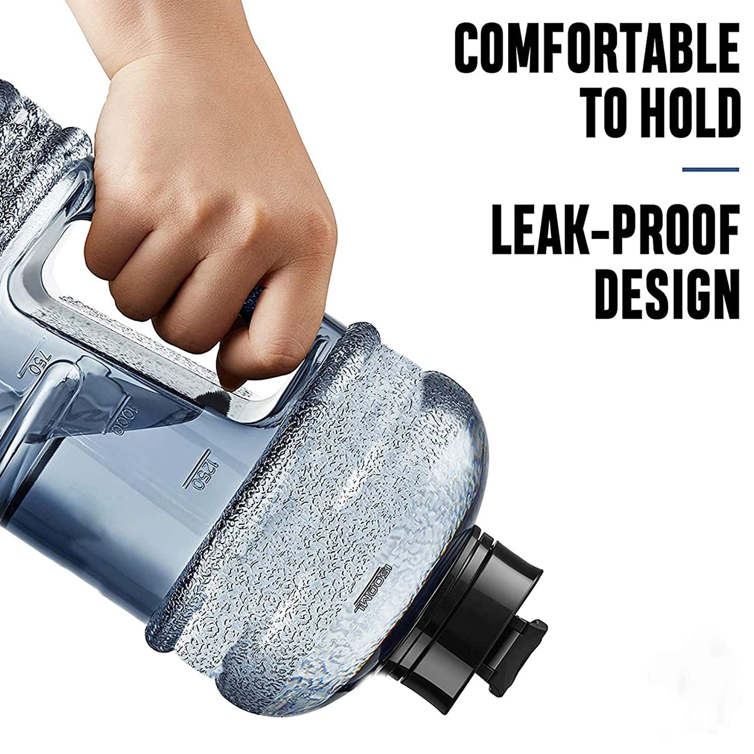 Wukusy 1.5-liter sports gym water bottle with built-in mixer and strainer for convenient hydration during workouts