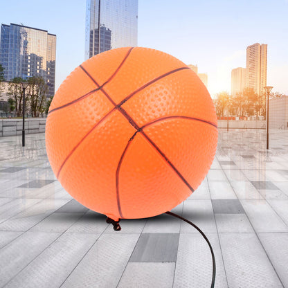 Wukusy football rebound ball with string set for sports training, showing the ball attached to a flexible string for practice.