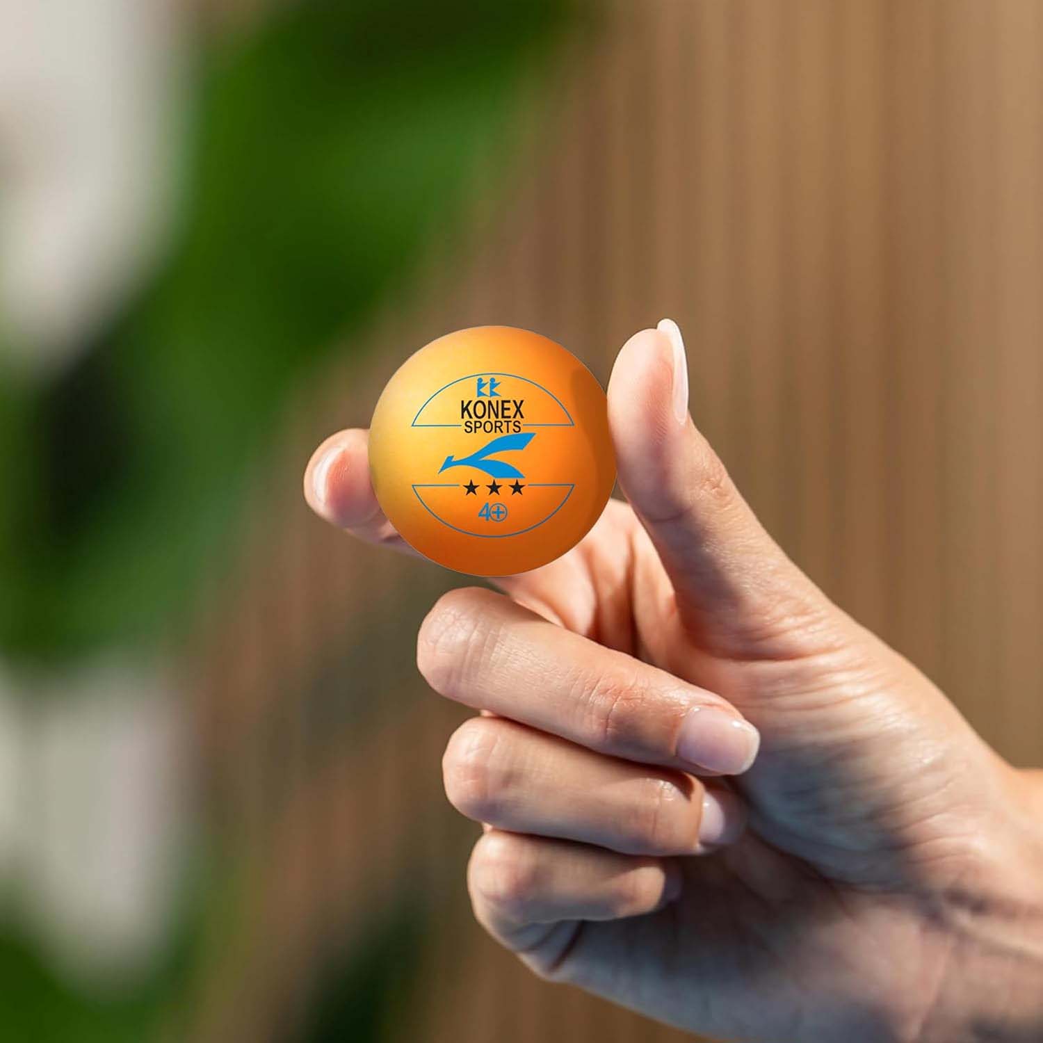 Set of six Wukusy professional table tennis balls for sports and recreational play, shown in a close-up image.