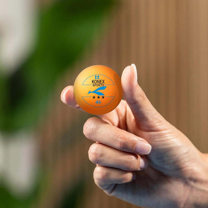 Set of six Wukusy professional table tennis balls for sports and recreational play, shown in a close-up image.